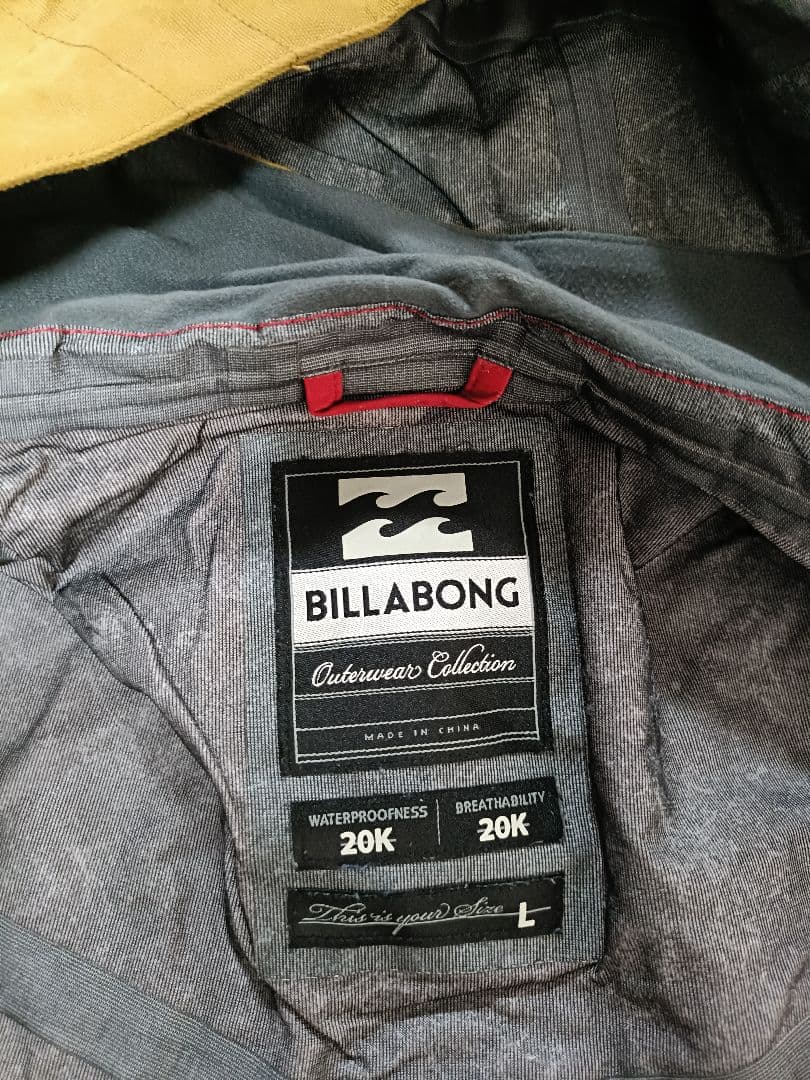 BILLABONG スノーボードジャケット 赤 L
