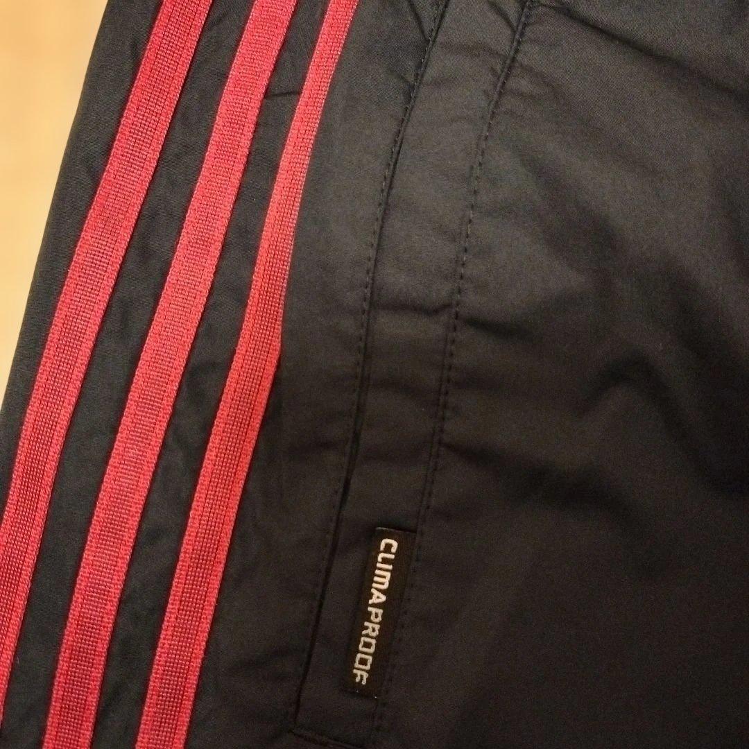 adidas CLIMAPROOFウィンドブレーカーセット ネイビー/レッド