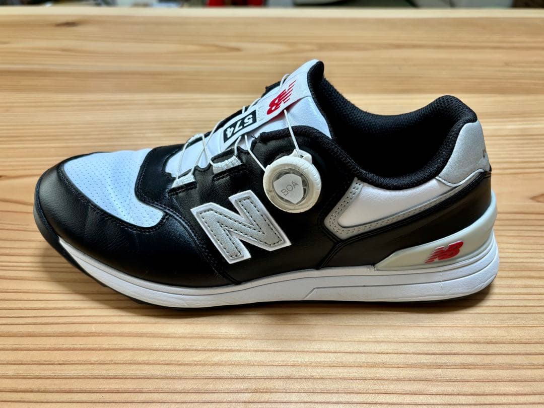 New Balance 574 ブラック/ホワイト シューズ