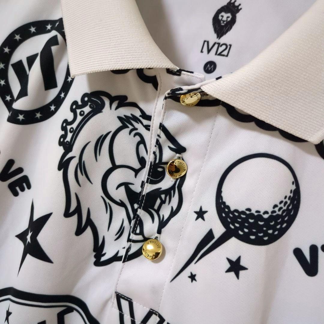 ★美品★V12　 総柄　ポロシャツ　サイズ　M