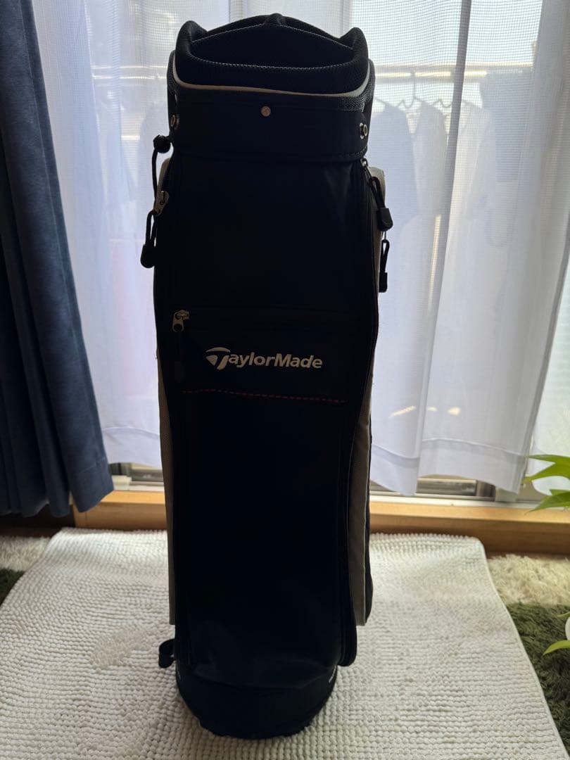 TaylorMade キャディバッグ 黒 赤 テーラーメイド