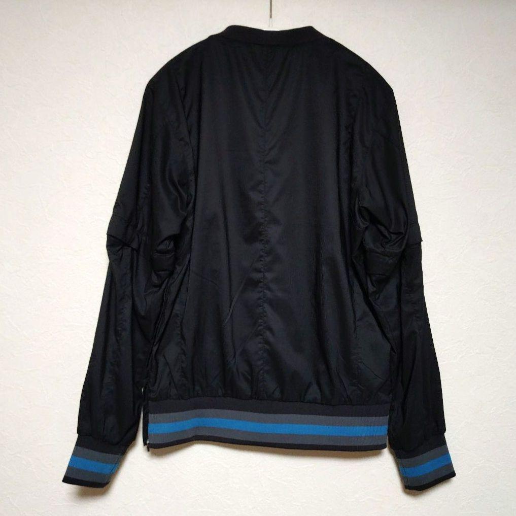 美品 Kappa【カッパ】2way ゴルフウェア アウター ブルゾン ブラック