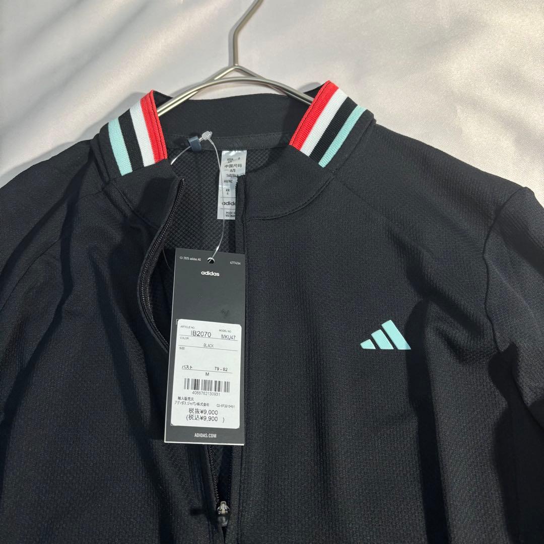 新品adidasゴルフ　ハーフジップポロシャツ　ダンボールニットセットアップ