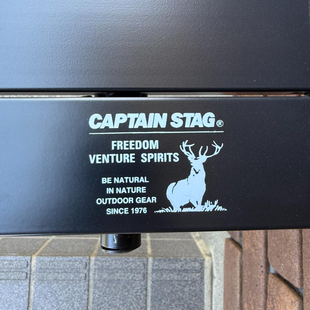 CAPTAIN STAG キャプテンスタッグ アルミロールテーブル ブラック