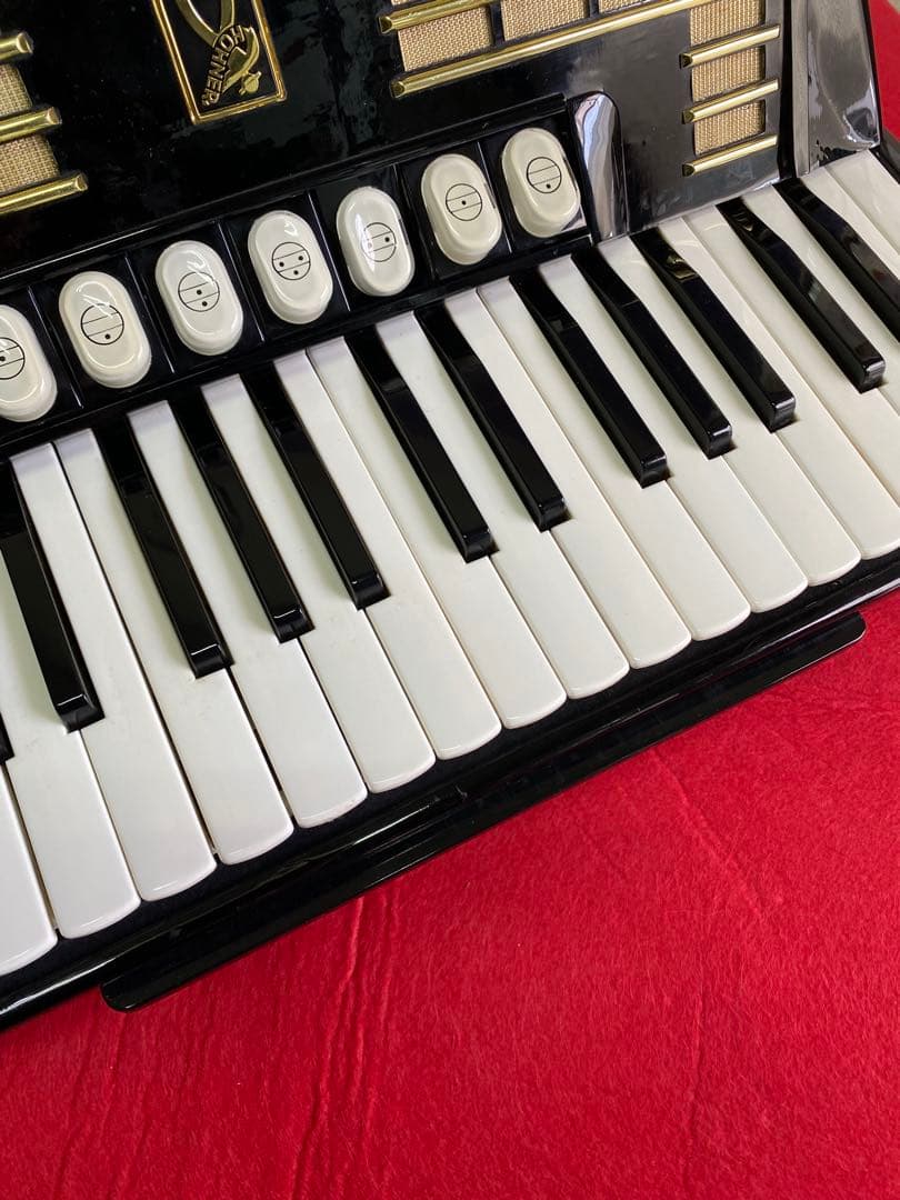 Hohner Verdi II アコーディオン マスターパーンSW付木材ブロック