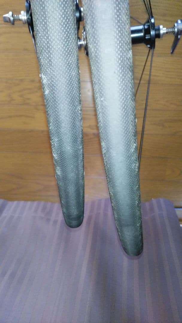 SHIMANO WH-9000 C24TU 前輪難あり