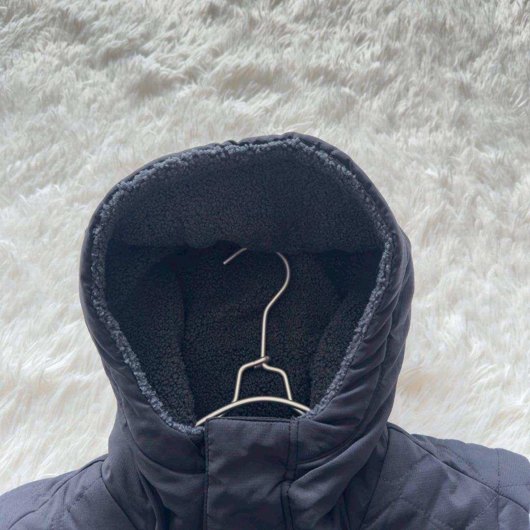 OAKLEY✨パフジャケット　2WAY 中綿　裏ボア　　刺繍ロゴ　黒　M