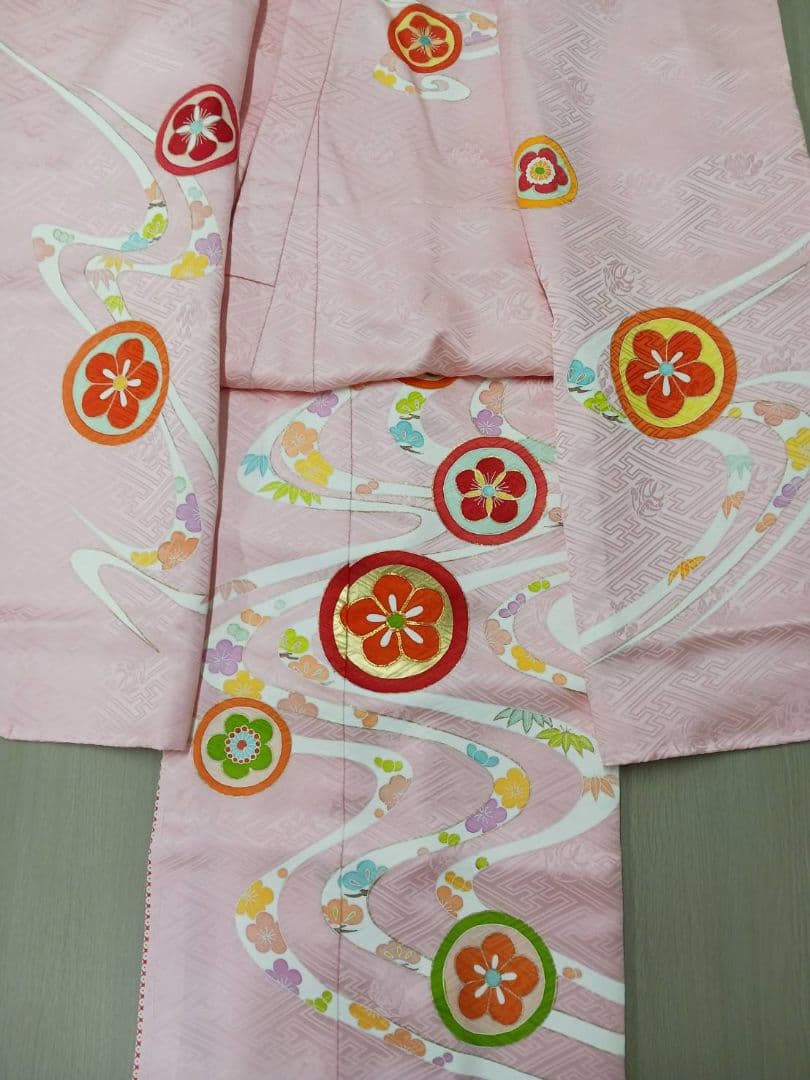 ★セール価格★特選京友禅 七歳お祝い着物 お仕立上がり