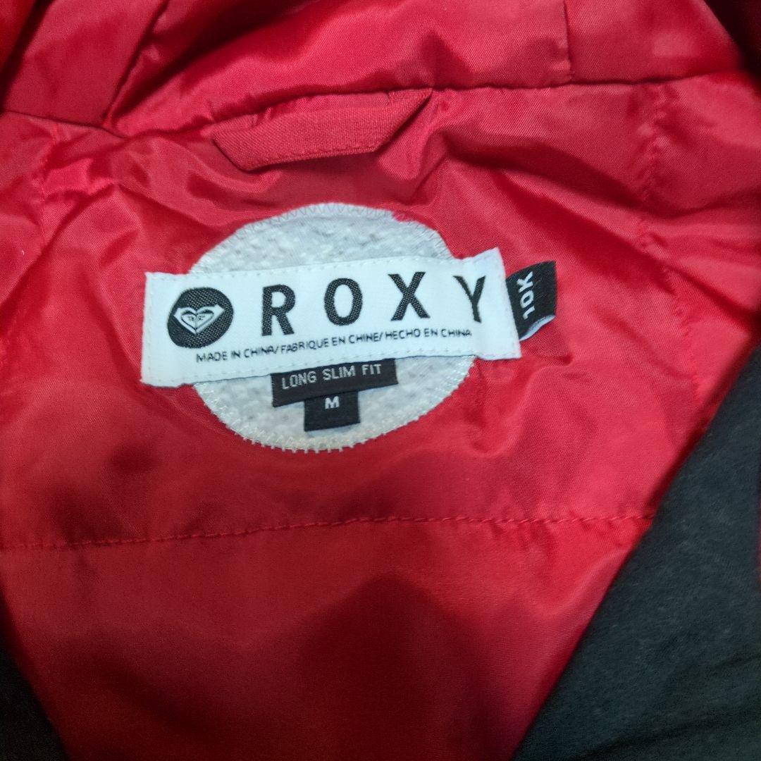 ROXY　スノボウェア　上下セット　Ｍ　レッド　イエロー　ロゴ
