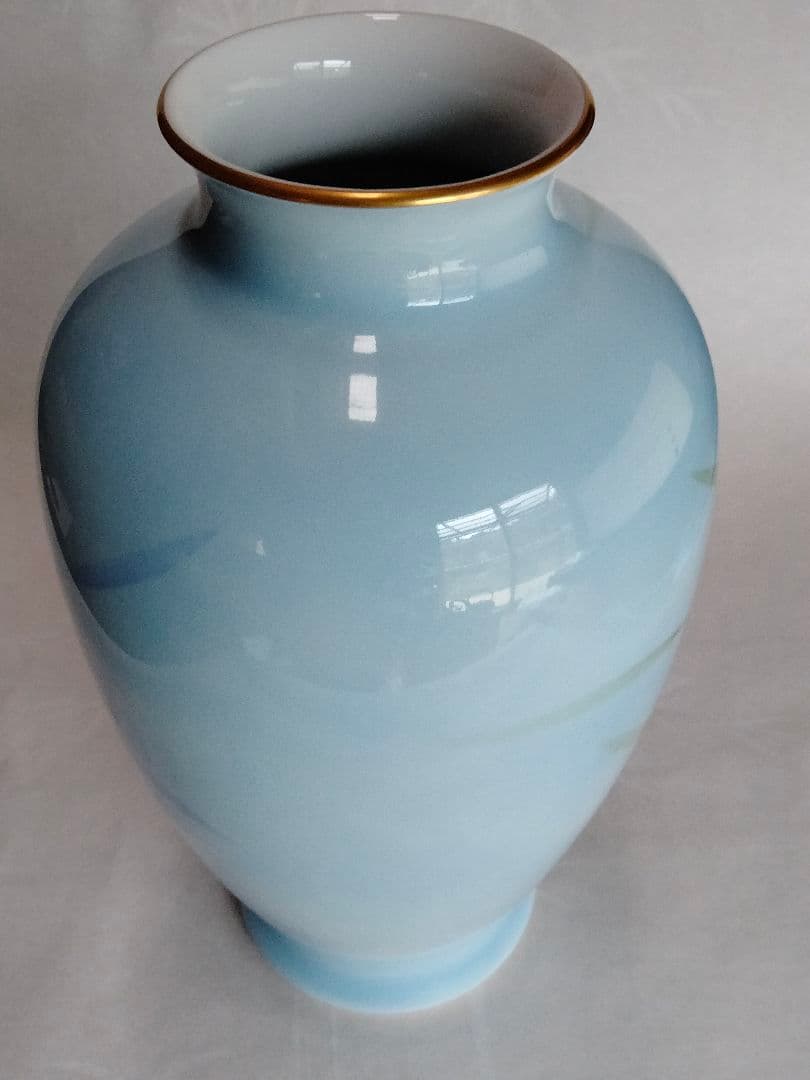 【美品】宮内庁御用達　深川製磁　洋らん　花瓶