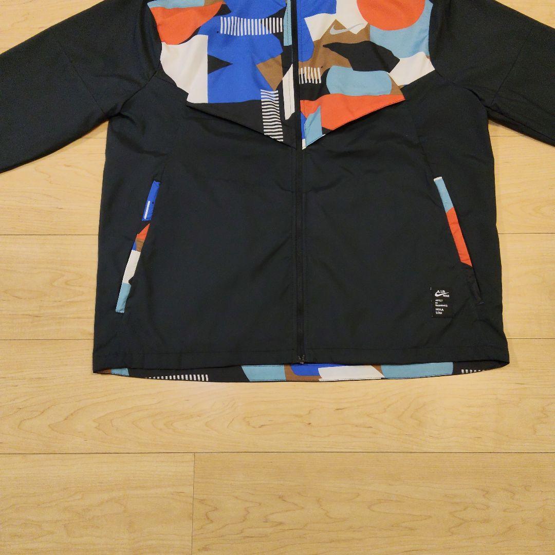 Lサイズ 美品【NIKE】ナイキランニング ナイロンウェア フルジップ パーカー
