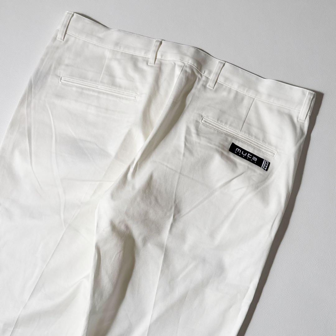 定価2.8万 muta ストレッチテーパードパンツCLEANSE 白 2XL