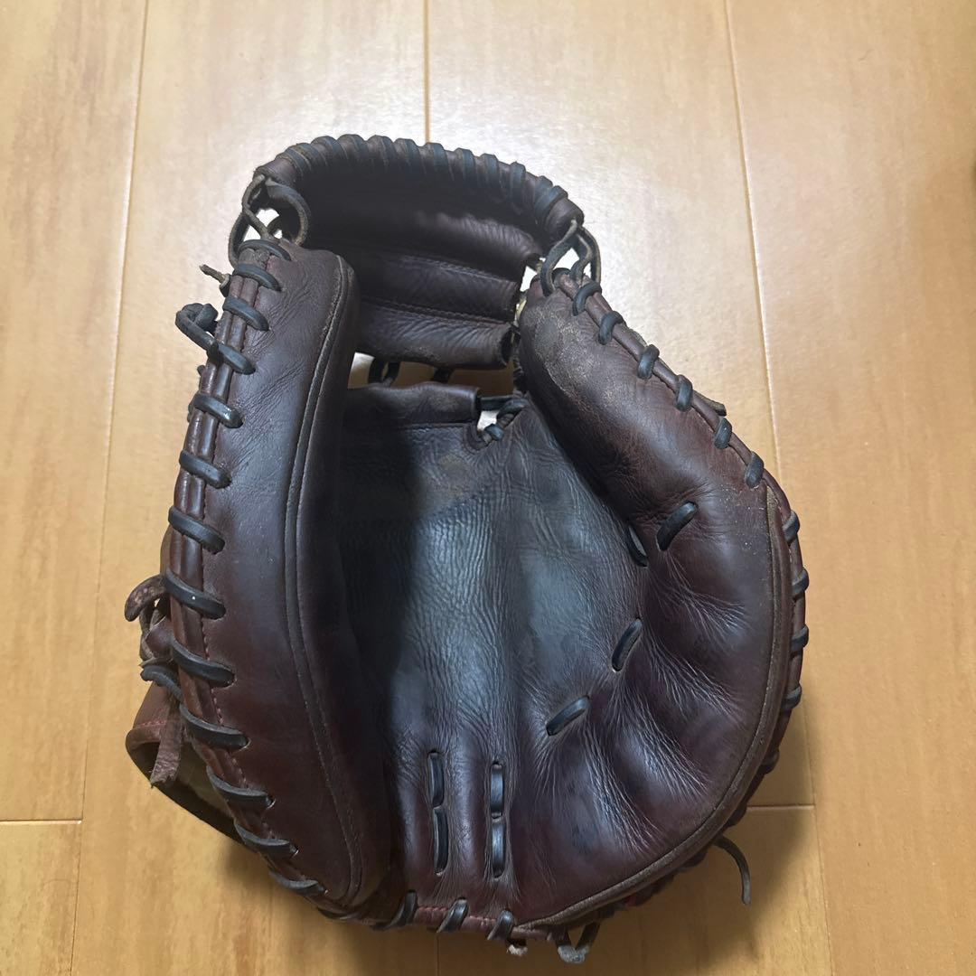 キャッチャーミット ハタケヤマ 硬式グローブ ブラウン