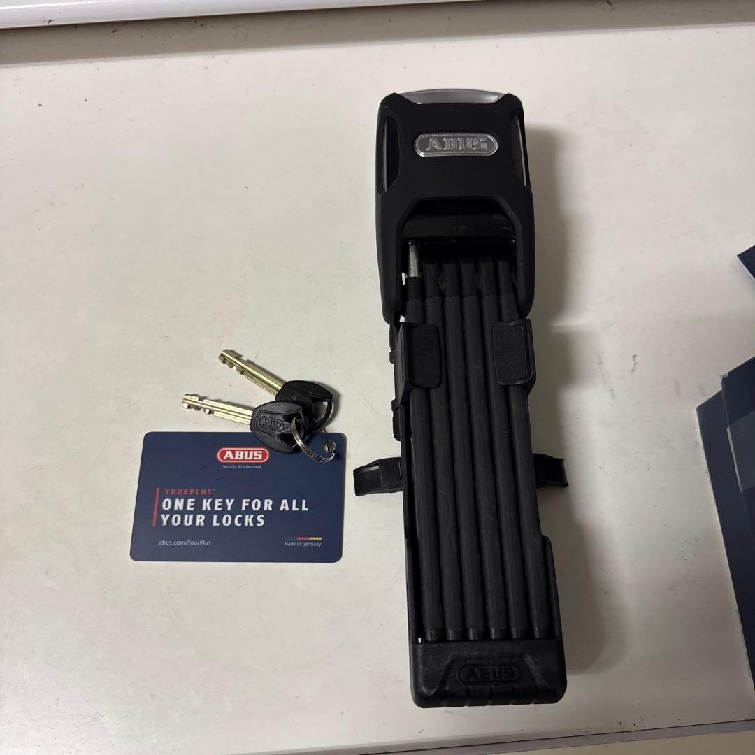 ABUS 折りたたみアラームロック 2本鍵付き
