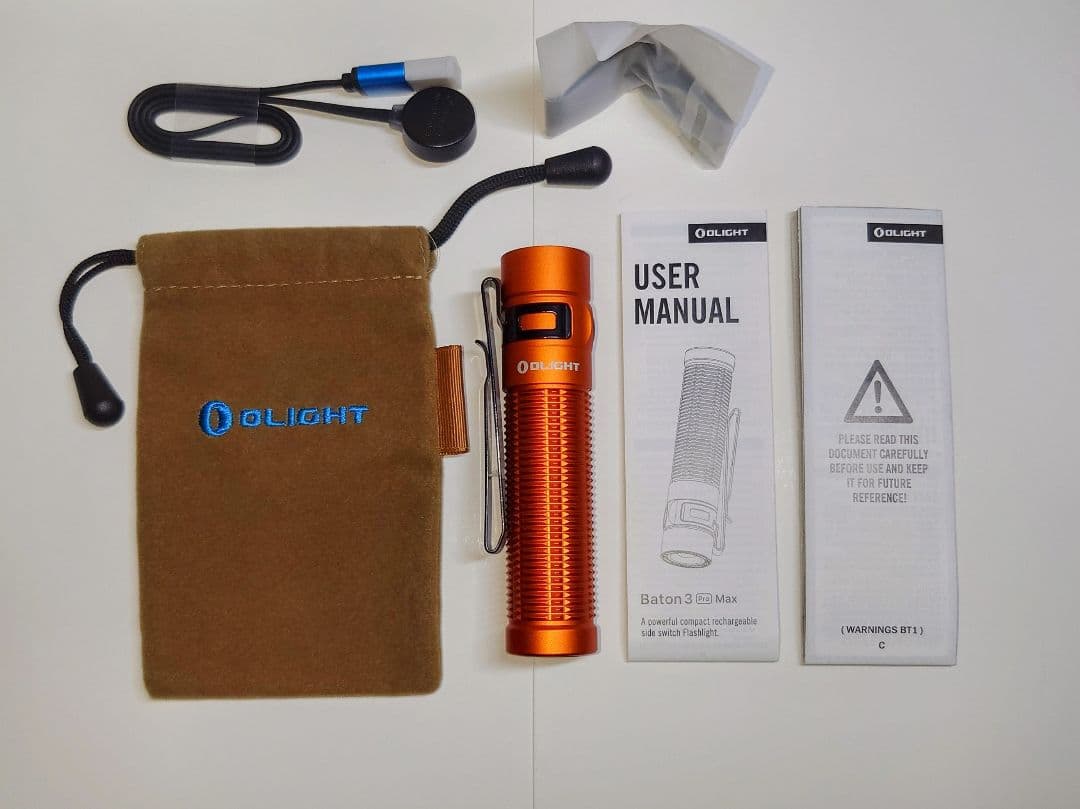OLIGHT Baton3 Pro Max オレンジ昼光色CW
