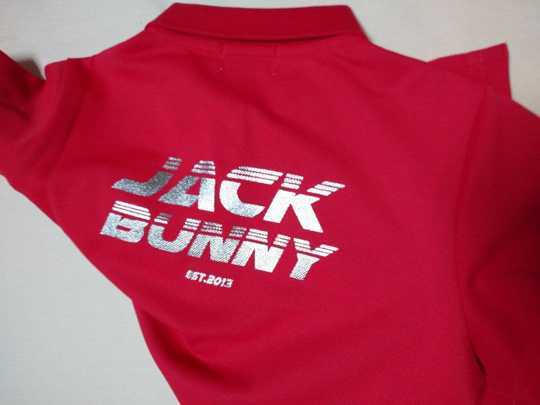 0サイズS ジャックバニー ポロシャツ レッド 赤 レディース 新品 ゴルフ