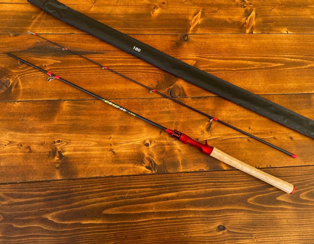 2ピースロッド　6ft 1.8M バス釣り　ベイトロッド　カーボンロッド 新品