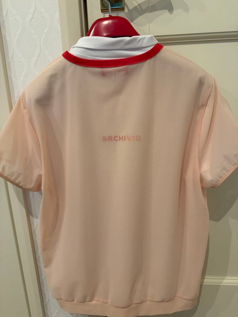 ARCHIVIO ピンク ポロシャツ二枚重ね