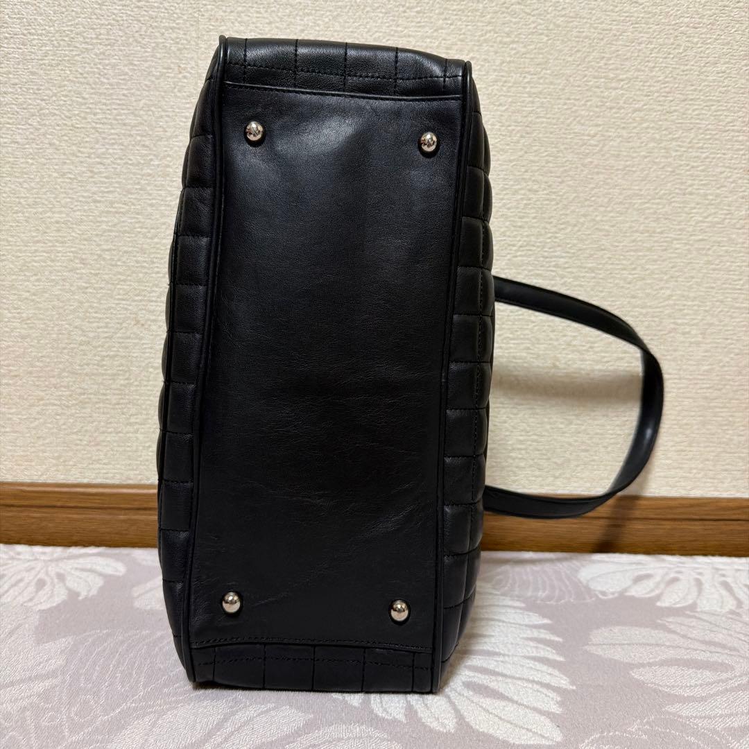 (美品)CHANEL ブラック ハンドバッグ キルティング　ノベルティ