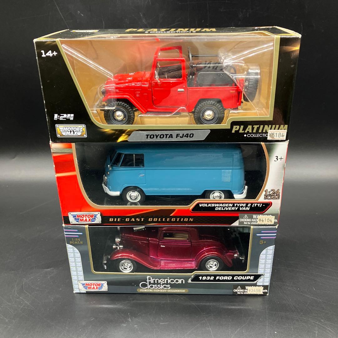 ミニカー Toyota FJ40 Volkswagen Van Ford Coupe