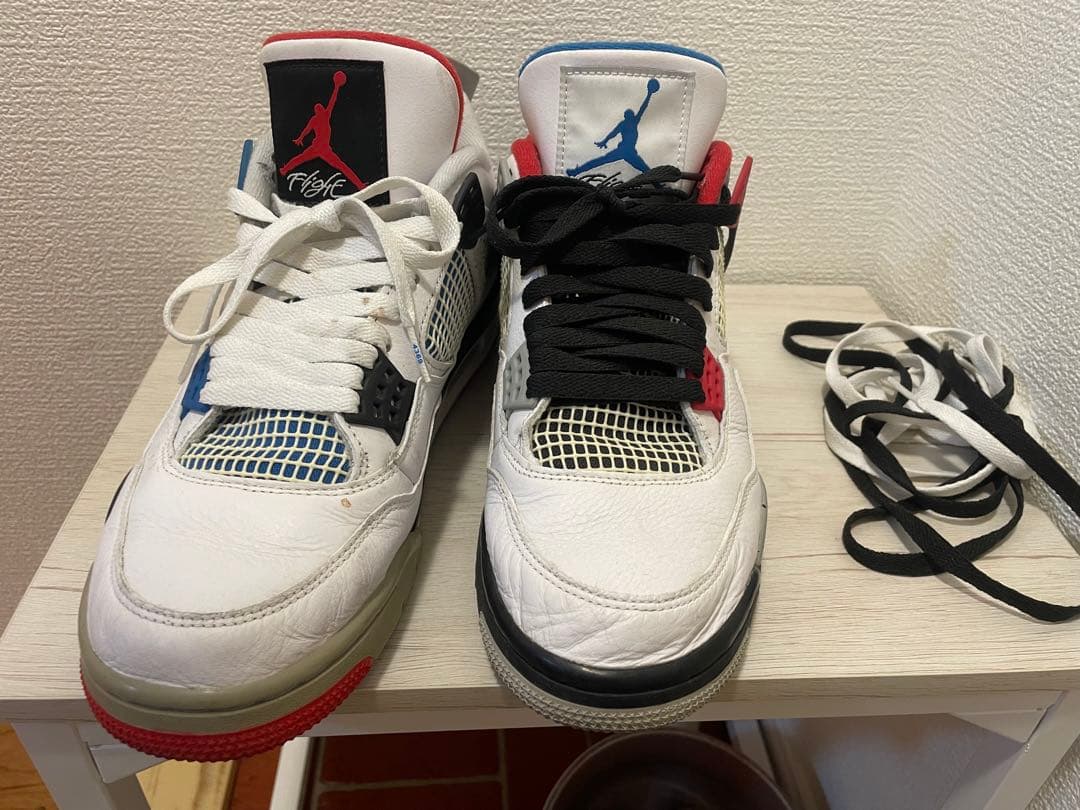 Air Jordan 4 og what the ホワイト/レッド/ブルー