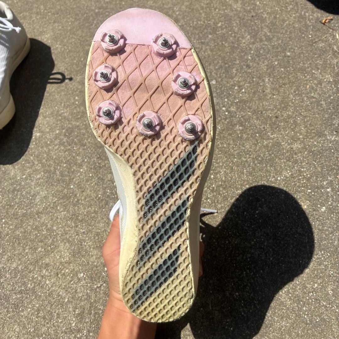 adidas ADIZERO スパイクシューズ ホワイト/ブラック