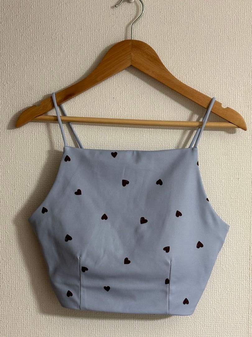 emmi yogaハートパターンブラトップ