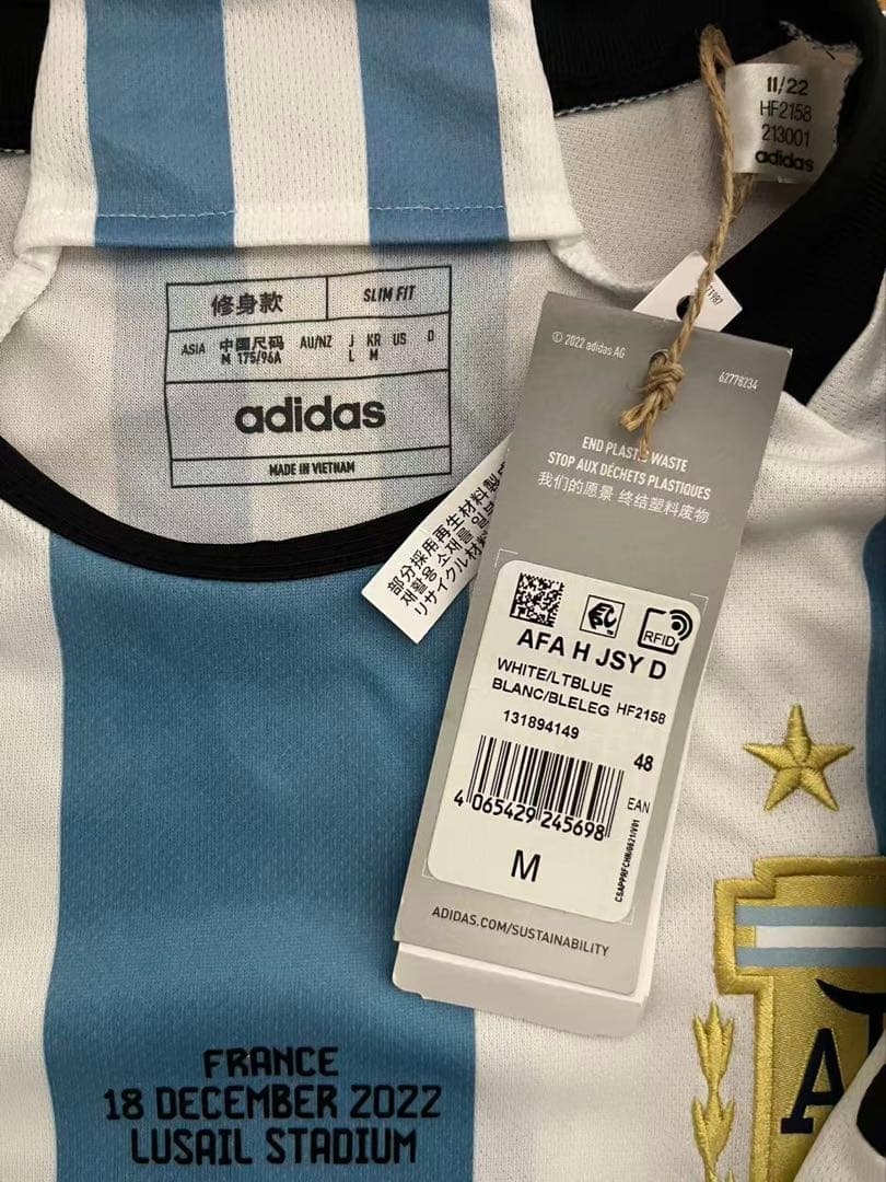 新品タグ付/正規品 アルゼンチン代表 メッシ 2022 WC 決勝