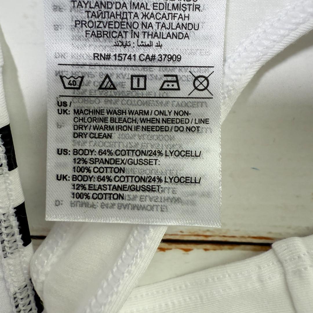 adidas アディダス インナー Tバック White/Black 海外XS