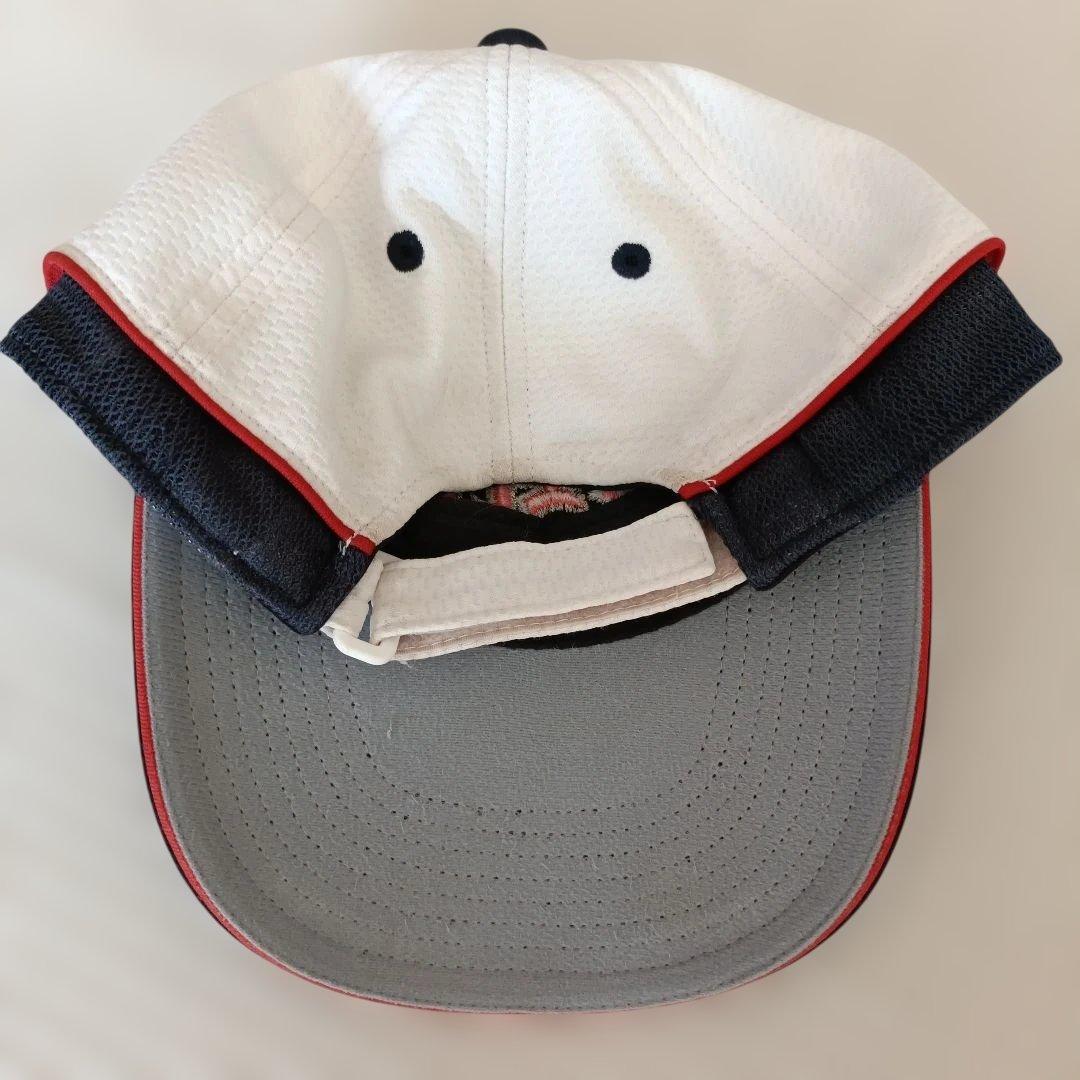 日大藤沢 野球 NIHON 刺繍ロゴ キャップ Mサイズ ネイビー・ホワイト