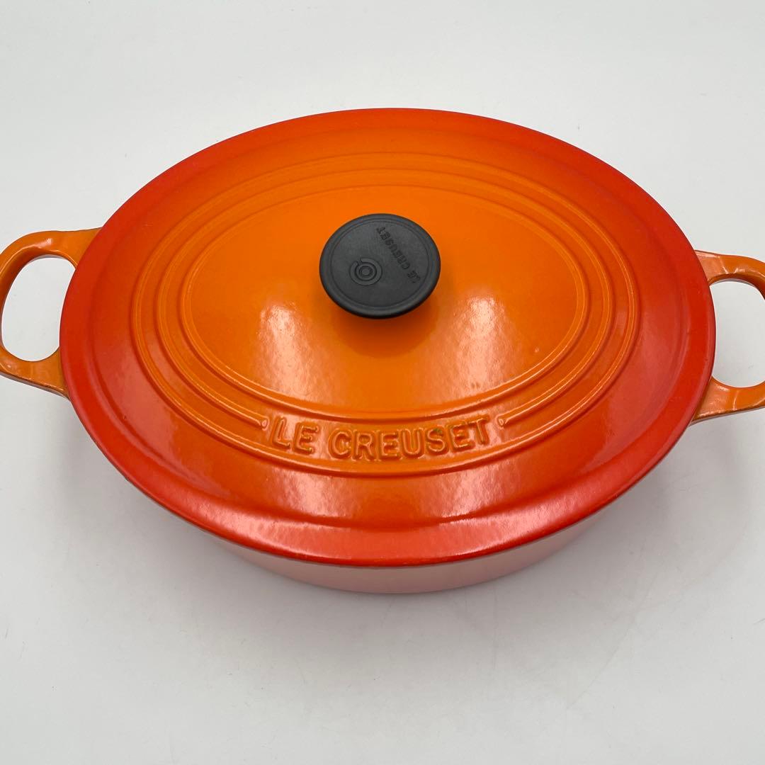 LE CREUSET ココット　オーバル　 オレンジ　25cm 両手鍋