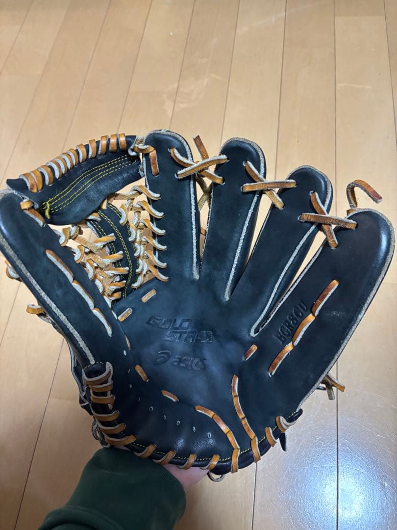 アシックス 軟式グラブ グローブ外野手用 ゴールドステージ BGR8CU 大人用