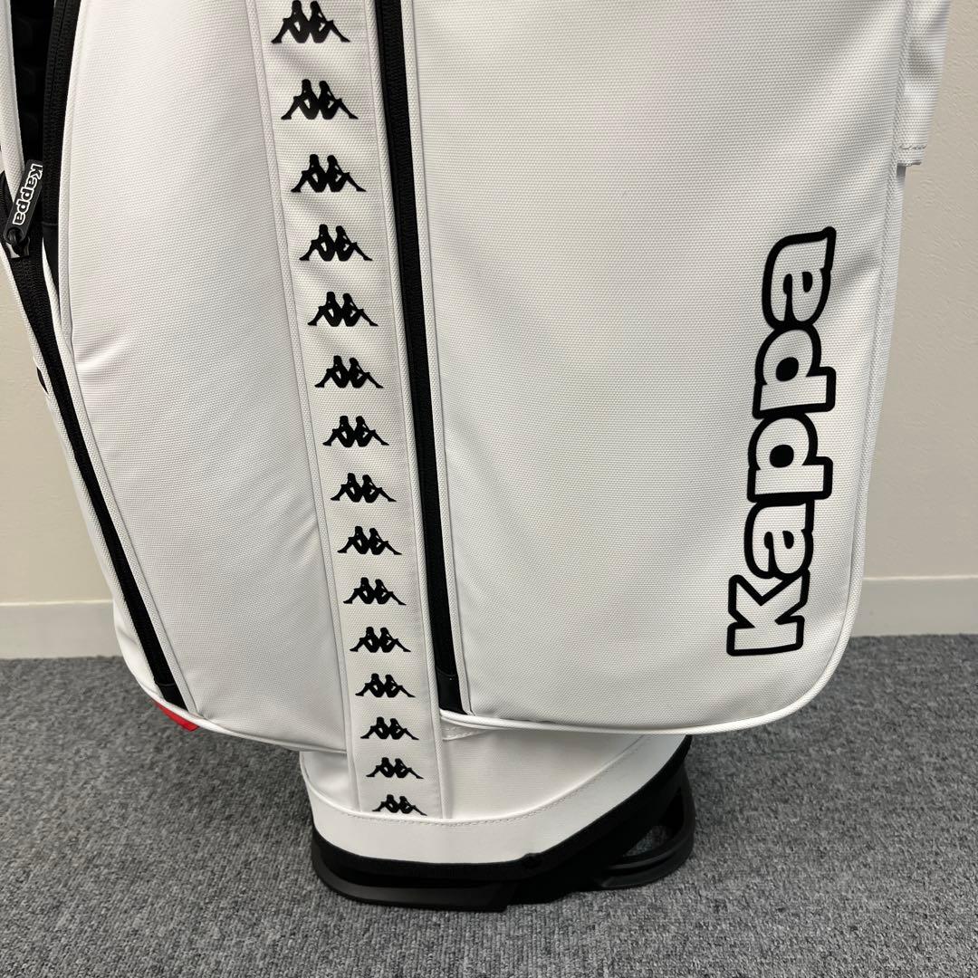Kappa カッパ ゴルフ スタンド キャディバッグ 8.5型 ホワイト