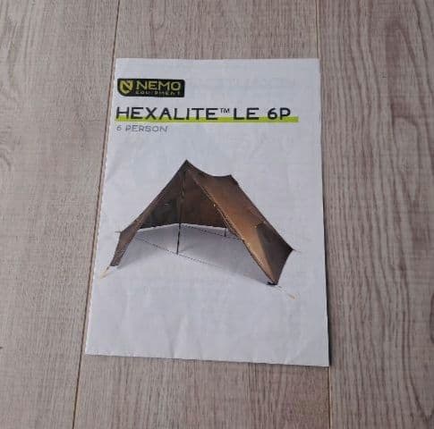 【ほぼ未使用】NEMO HEXALITE LE 6P タープ