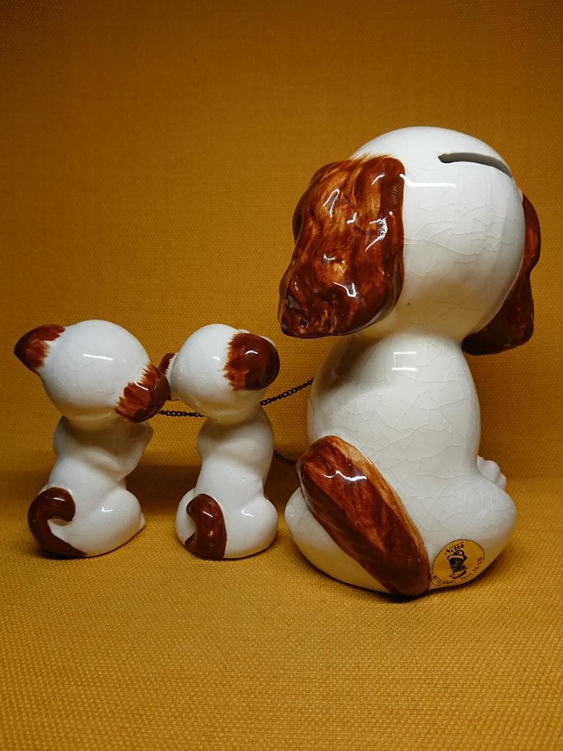 いぬ　犬　人形　陶器　オブジェ　置物　インテリア　工芸品　美術品　A3309