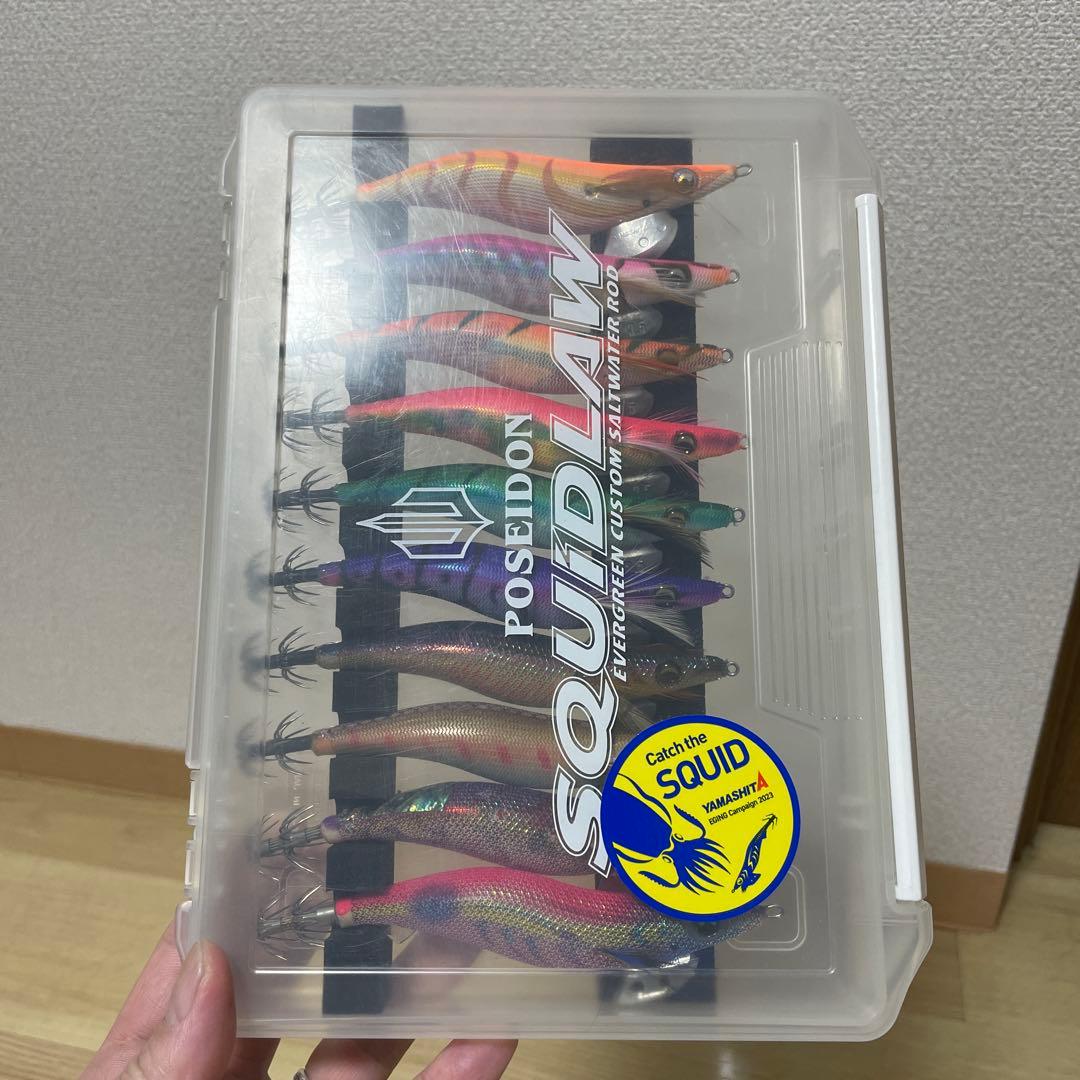 エギ　3.5号　10本セット　ケース付き