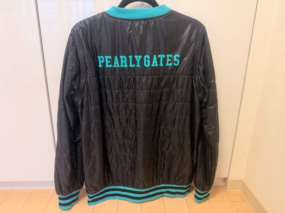PEARLY GATES ジャケット ブラック/ターコイズ