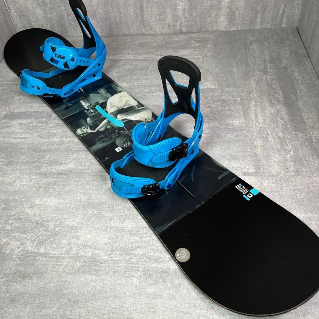 バートン CUSTOM TWIN 154cm スノーボード セット キャンバー