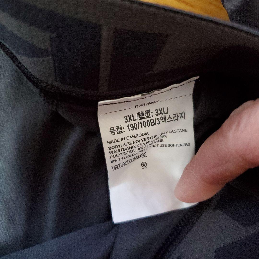 UNDER ARMOUR インナー上下 3XL ブラック迷彩
