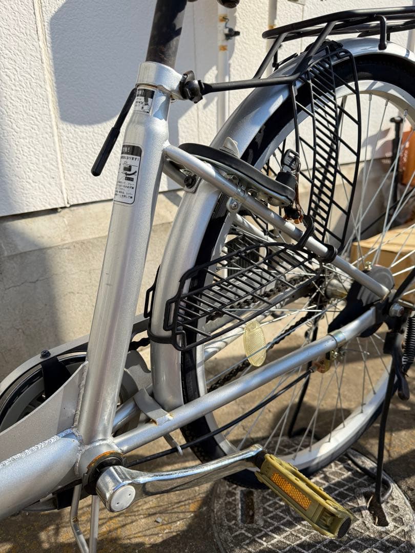 シルバー シティサイクル バスケット付き