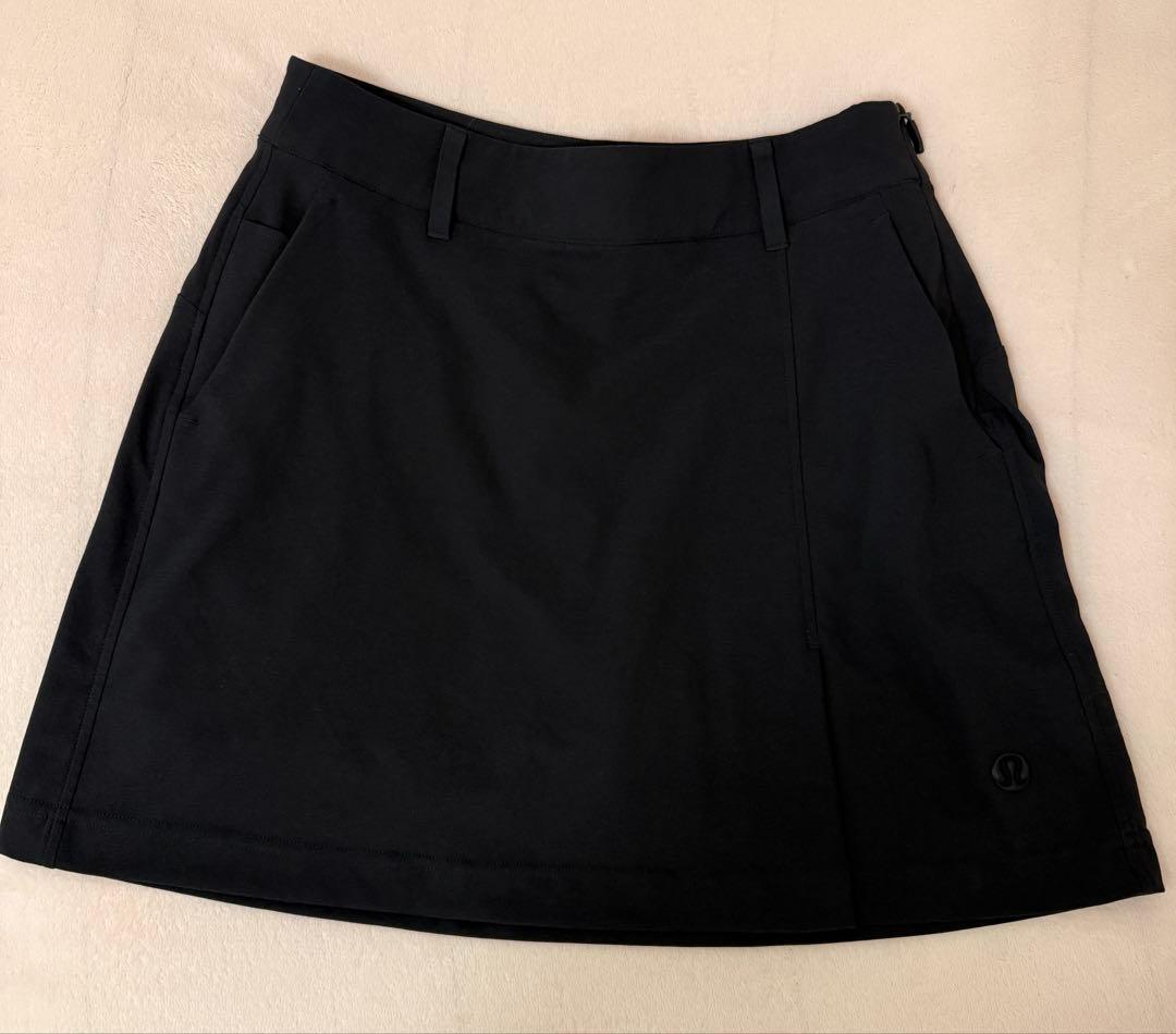 lululemon ストレッチツイル フロントプリーツゴルフスカート 24(S)