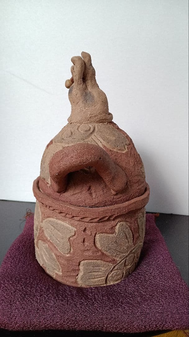 作家物　ネコの小物入れ　置き物
