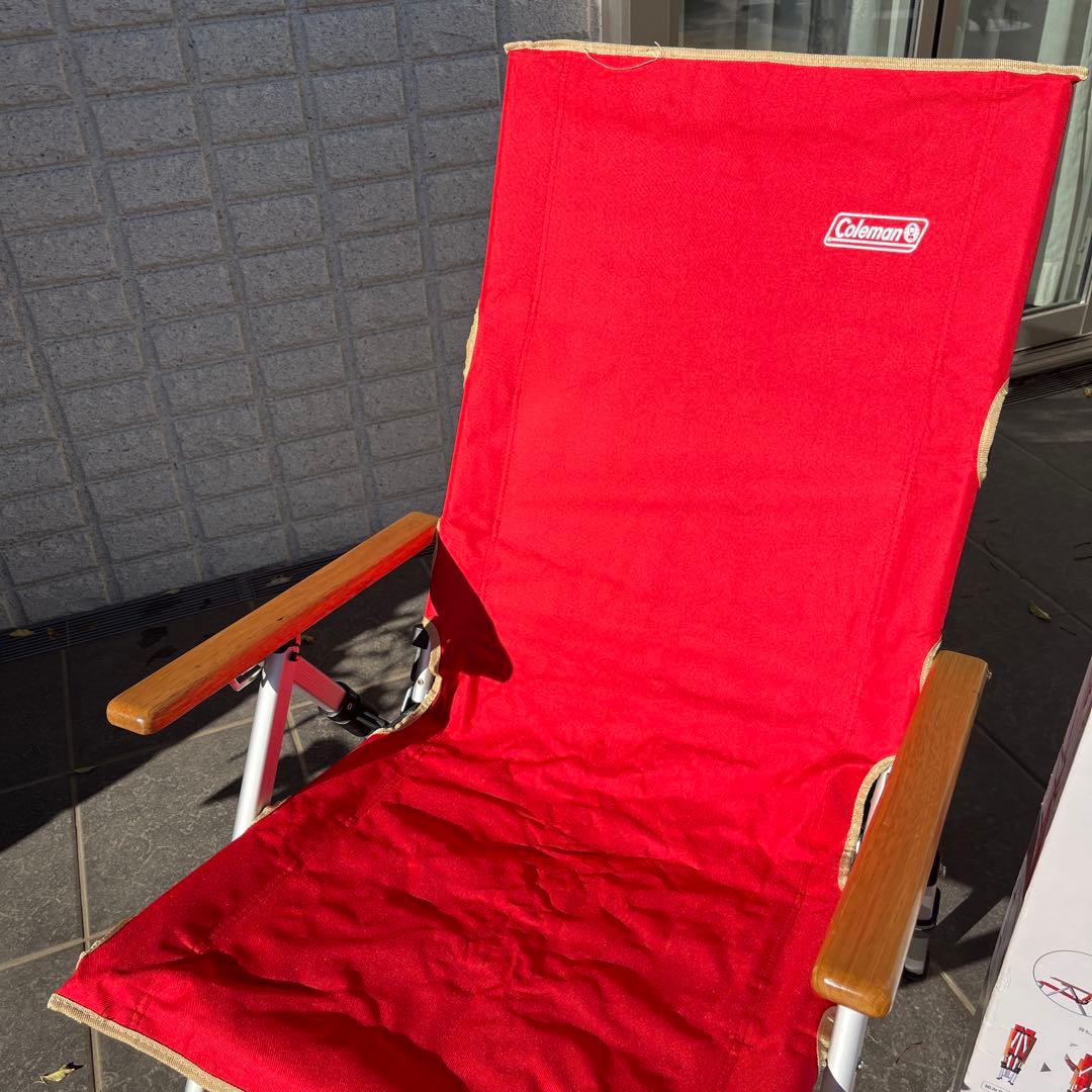 ★希少★Coleman Lay Chair コールマン　レイチェア　レッド①