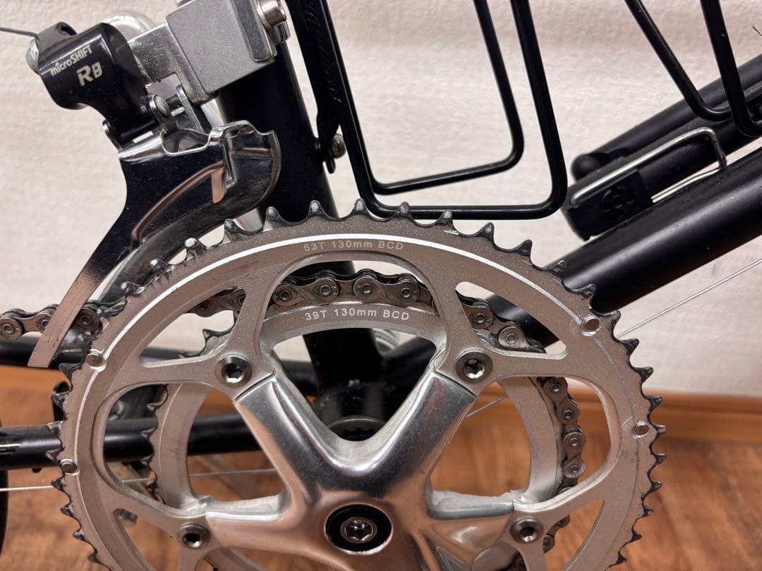 ブラック クロモリフレーム 小径自転車