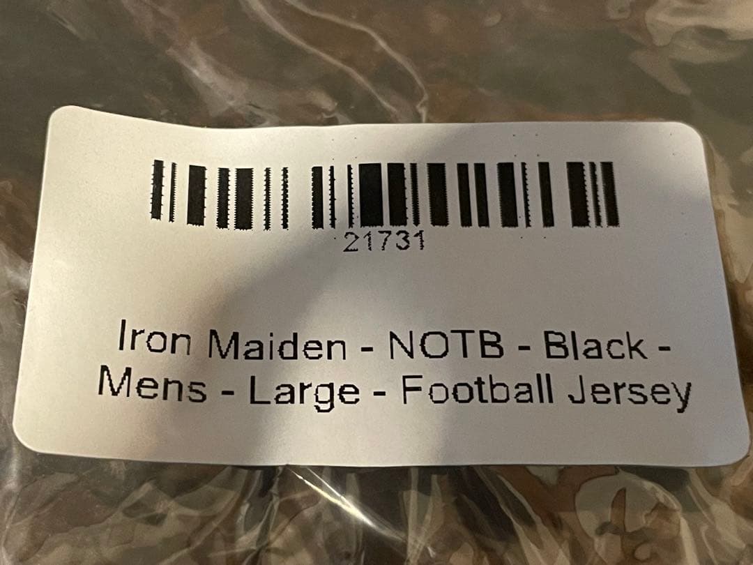IRON MAIDEN アイアン メイデン フットボール ジャージ シャツ L