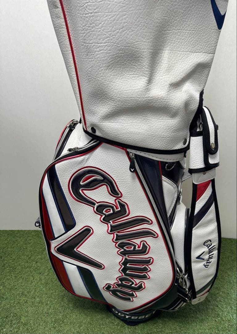 Callaway キャディバッグ ホワイト レッド 大き目サイズ ゴルフ