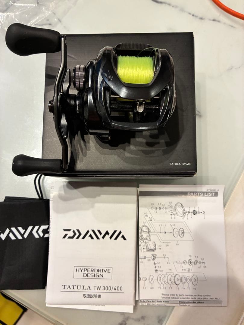 【早い者勝ち】タトゥーラ TW 400 美品 ダイワ ベイトリール
