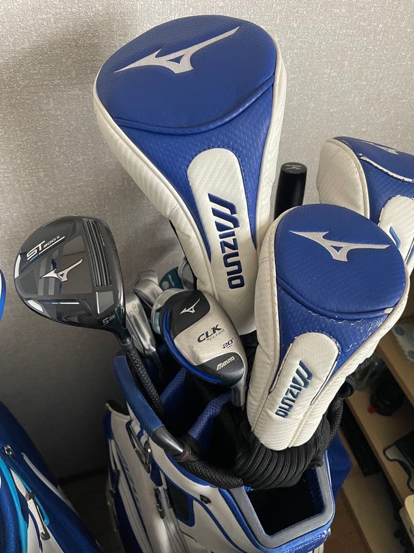 Mizuno キャディバッグ 青/白