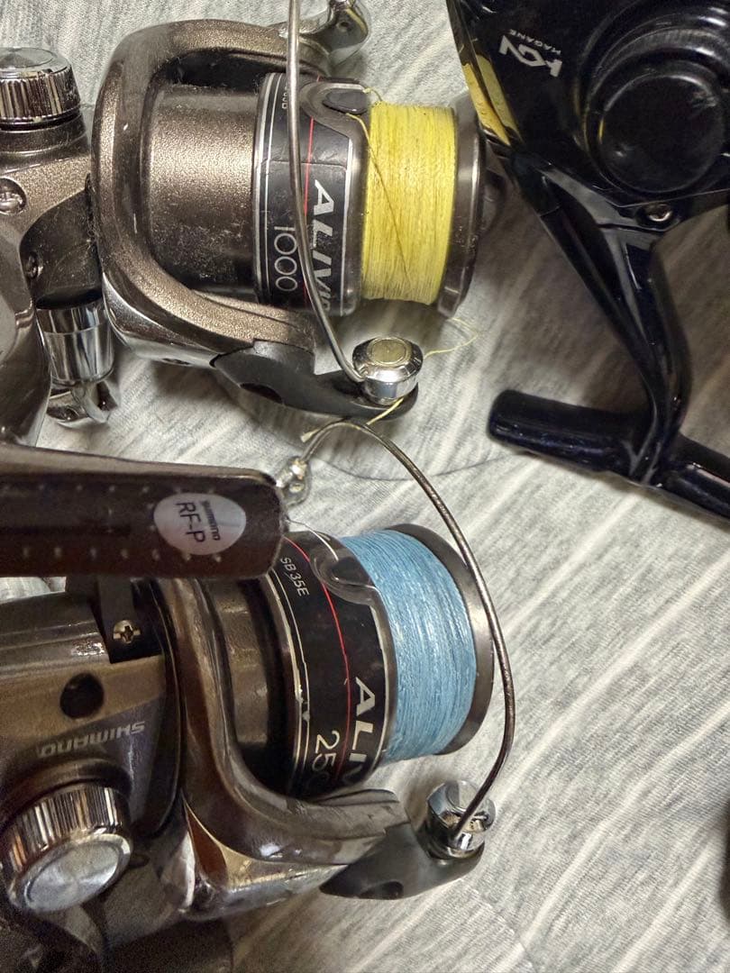 【釣り入門】DAIWA　SIMANO リール5点セット（ばら売り不可）