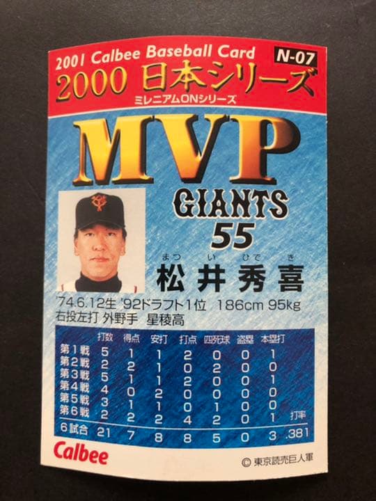 プロ野球チップス 松井秀喜　松坂大輔　カブレラ他